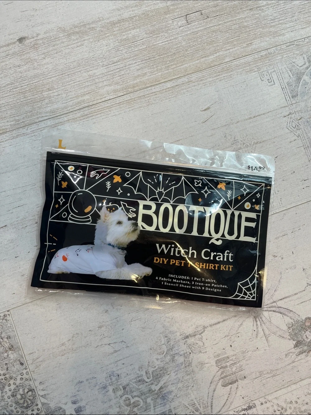 Bootique Witch Craft DIY Pet T Shirt Kit Size Large